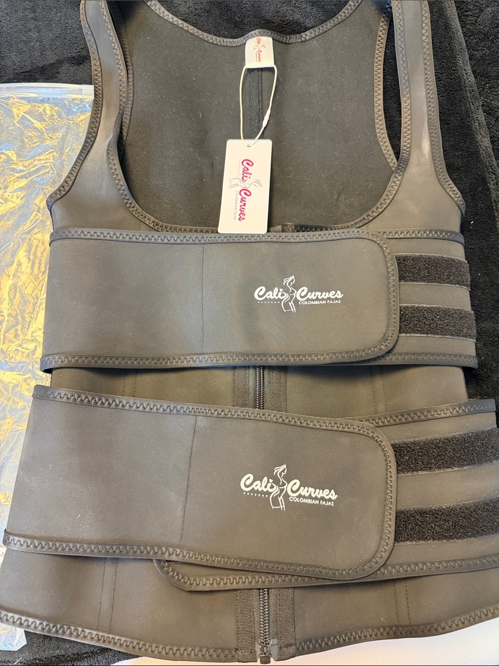 Cali Curves Black Waist Trainer Vest